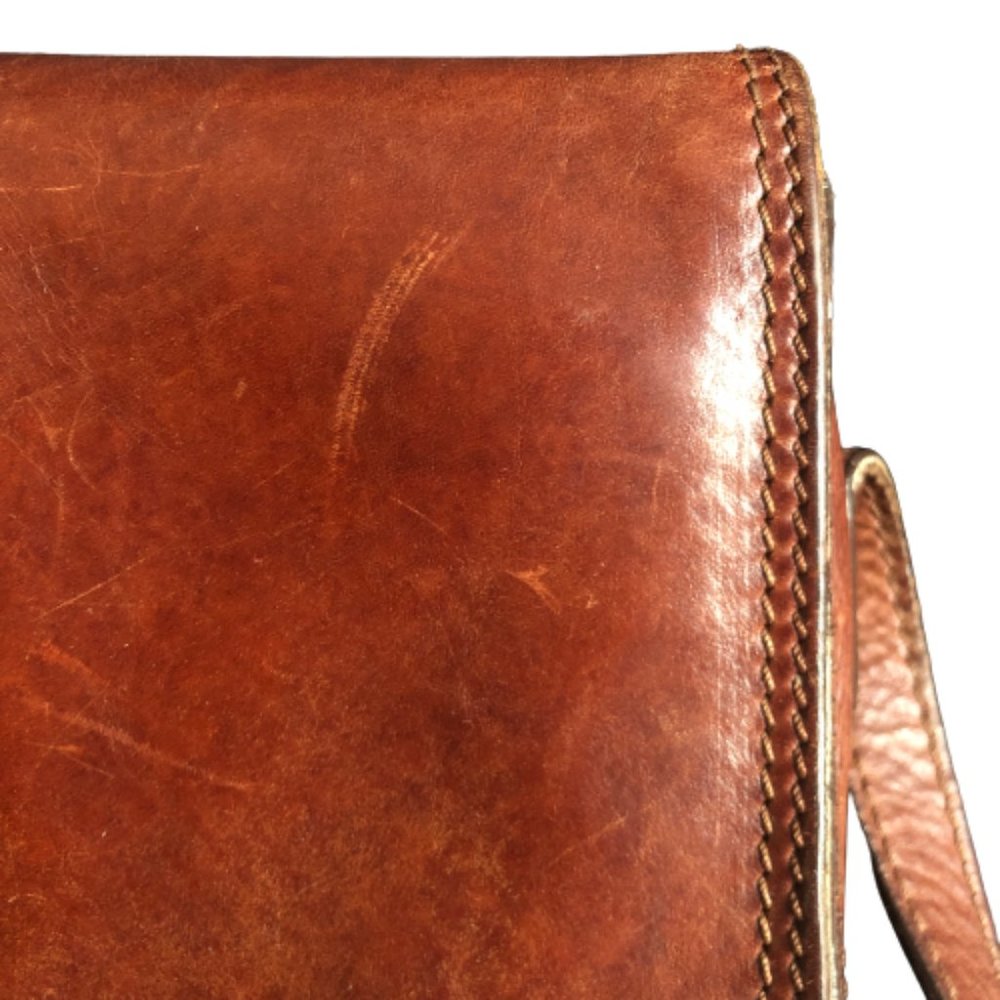 Vintage The Bridge leather classic satchet, cross body messenger bag purse - Picture 11 of 16